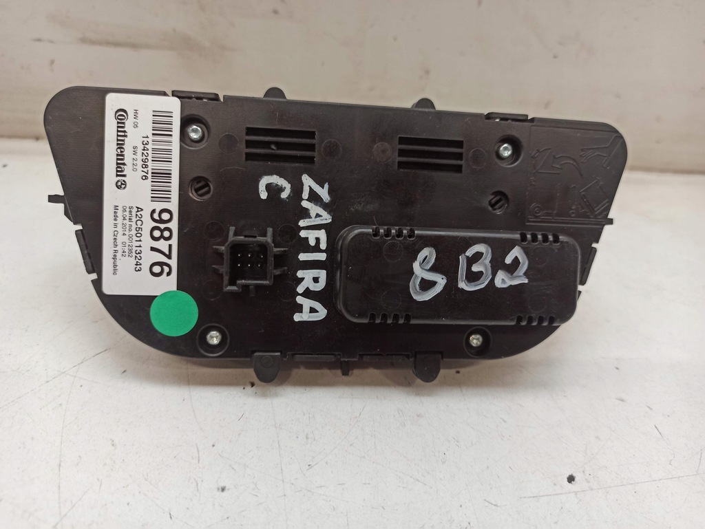 фото №7, Opel zafira c панель кондиціонера обдув 13429876 - bardzo добрий стан