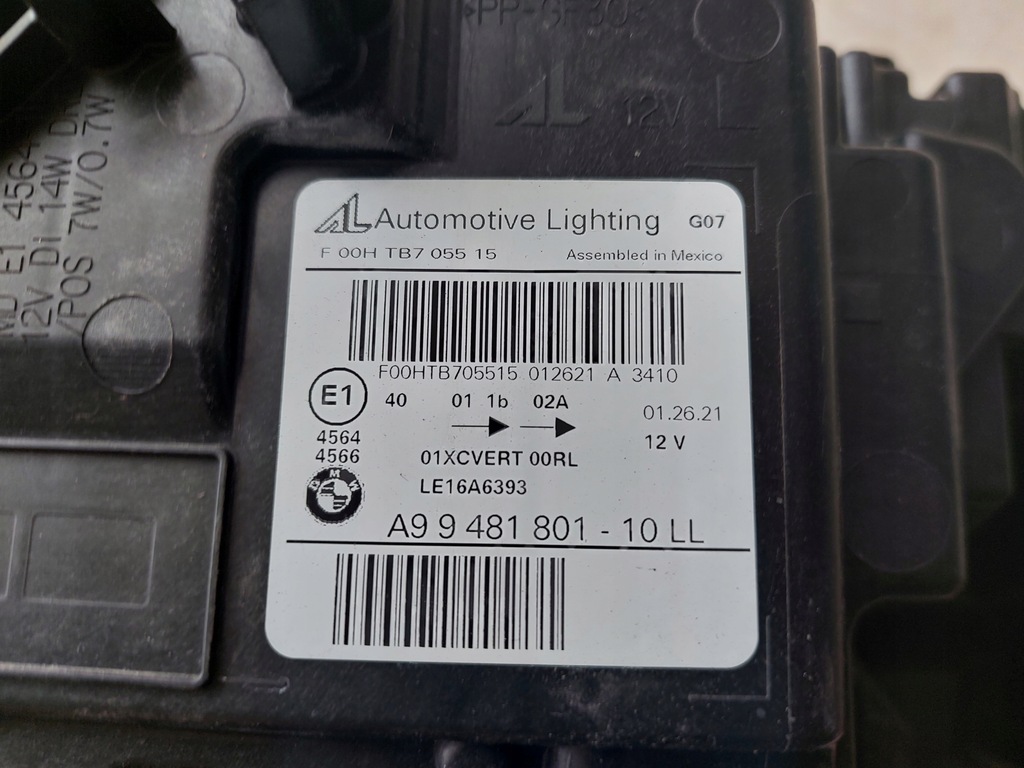 фото №13, Левая лампа - full led - laser - bmw x7 g07