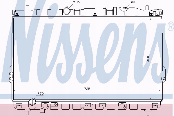 фото №9, Nissens 67032 радіатор, система охолодження двигуна