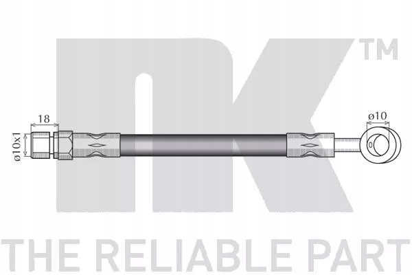 фото №14, Шланг ham. elast. chevrolet p. lacetti nk 855020 шланг гальмівний