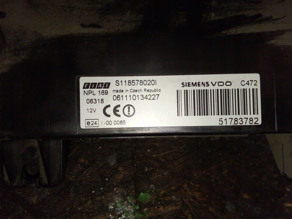 Коробка запобіжників модуль bsi fiat panda s118578020h 51783782 в Україні