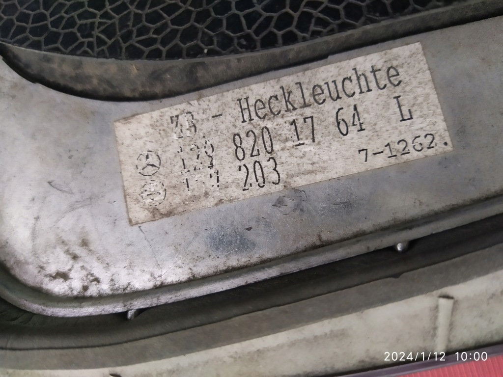 Лампа левая задняя задний  mercedes sl 500 w129 r129 129 a1298201764 Оригинал