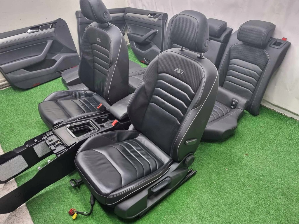 фото №1, Vw arteon середина r-line сиденье заднее сиденье обшивки niebieski led