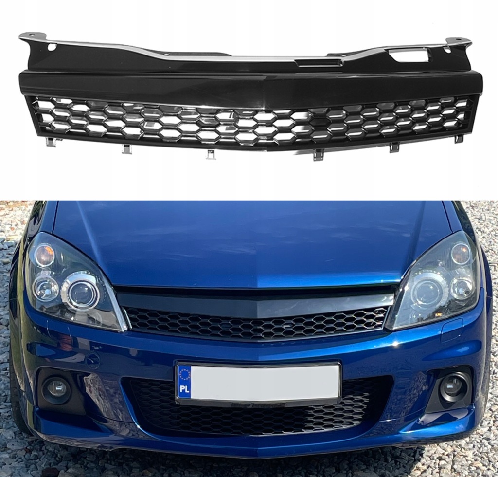 фото №1, Opel astra h 3 дверь gtc opc спортивный решётка радиатора bez эмблема plaster соты
