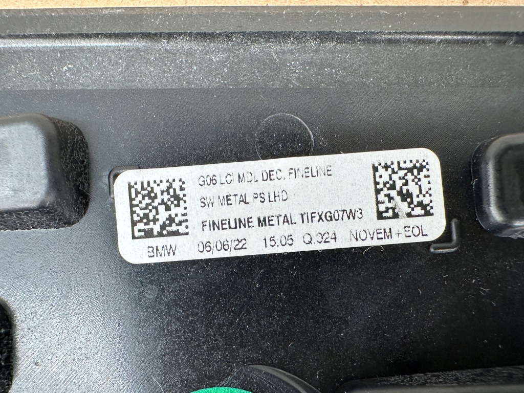 Bmw x6 g06 lci молдинг декоративна декоративна панелі консолі панель приладів fineline 9634829 Зі Шроту