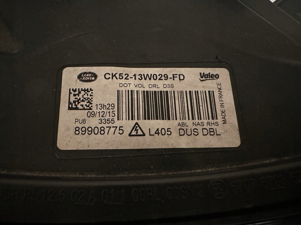 фото №16, Range rover vogue 21- l405 правый оригинальный kompletny ксенон версия usa