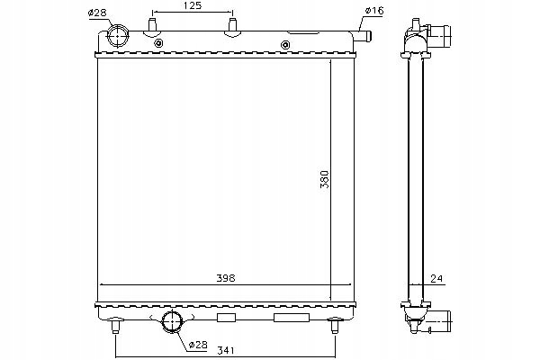 фото №1, Nissens радіатор двигуна citroen c2 c2 enterprise