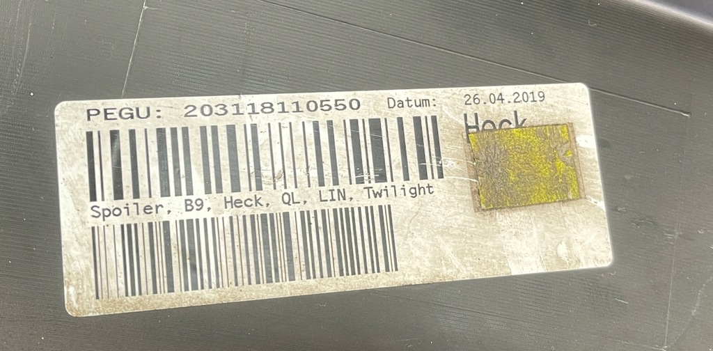 фото №11, Audi a4 b9 s-line спойлер бампер задня 8w0807521r