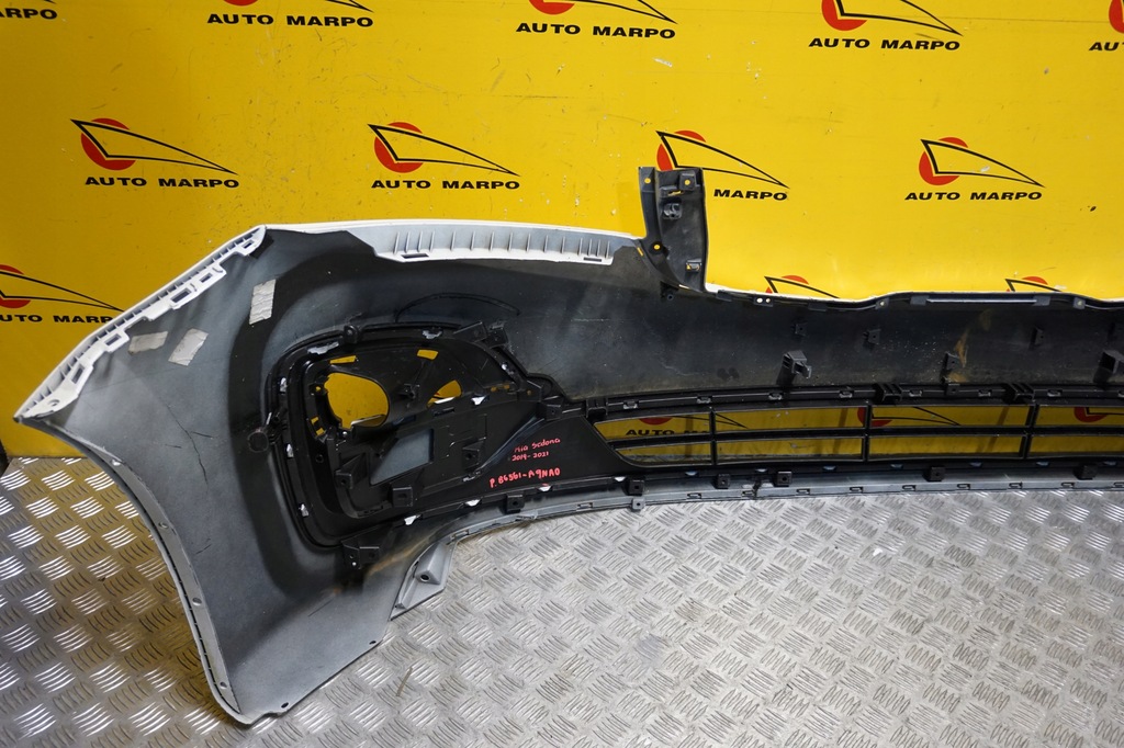 фото №12, Kia sedona 2019 - 2021 бампер перед передний решётка 86511 a9na0