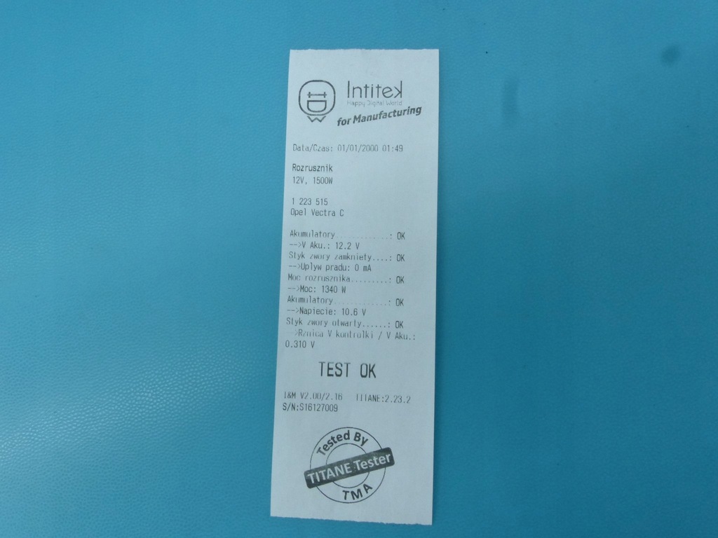 фото №5, Test стартер opel vectra c 2.2 dti