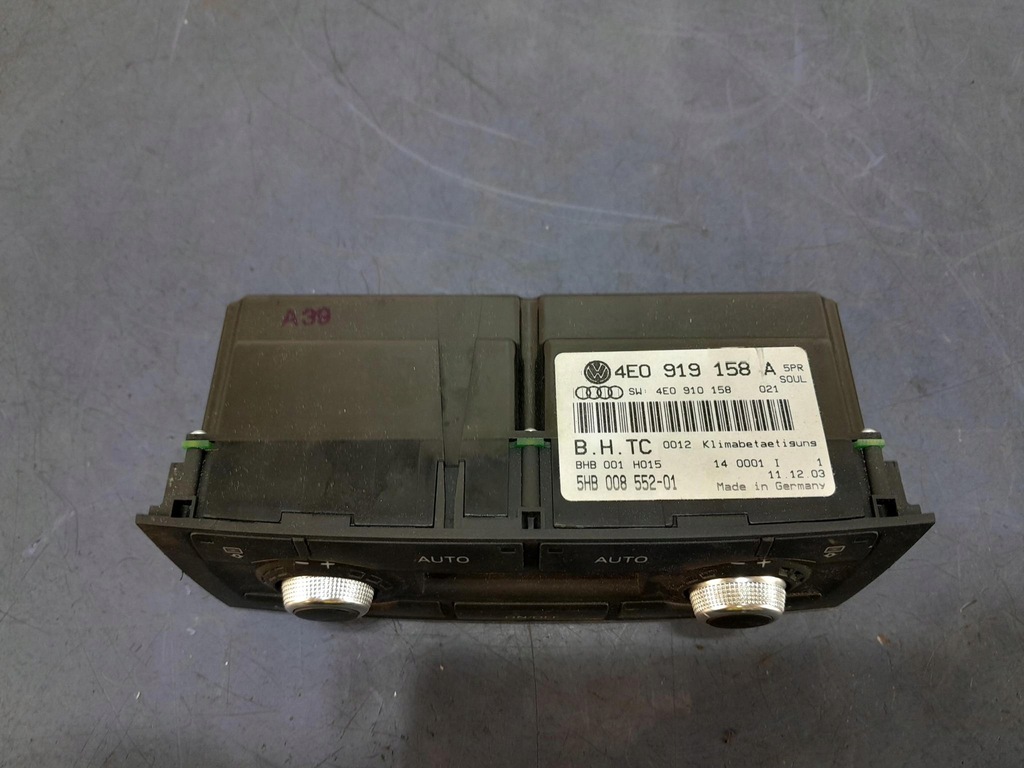 фото №5, Audi a8 d3 панель кондиціонера 4e0919158a