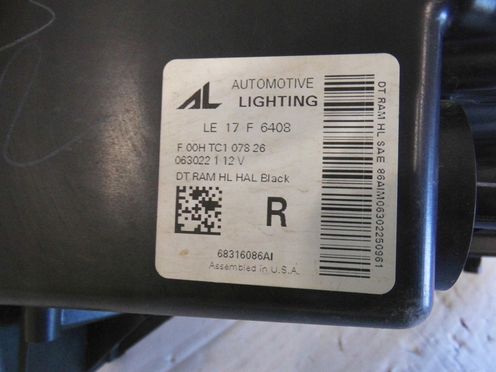 фото №6, Лампа правая перед передняя dodge ram v 5 2019 2020 2021 2022 2023 2024 org