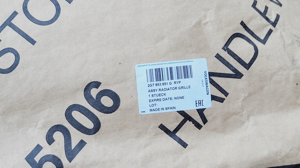 фото №13, Vw taigo 2021-2024 решётка радиатора решётка радиатора 2g7853651g новый оригинал vw