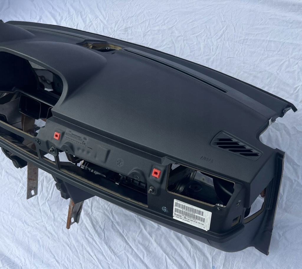 фото №10, Bmw e65 панель приладів приладова панель  подушка безпеки каркас бардачок czarna 51457145820