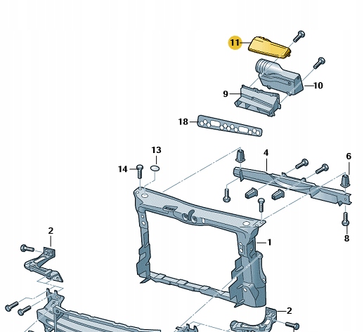 фото №9, Крышка впуск воздуха 2.0 бензин vag