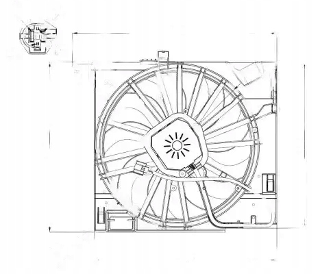 фото №1, Вентилятор радіатора з рама 47955 nrf jaguar