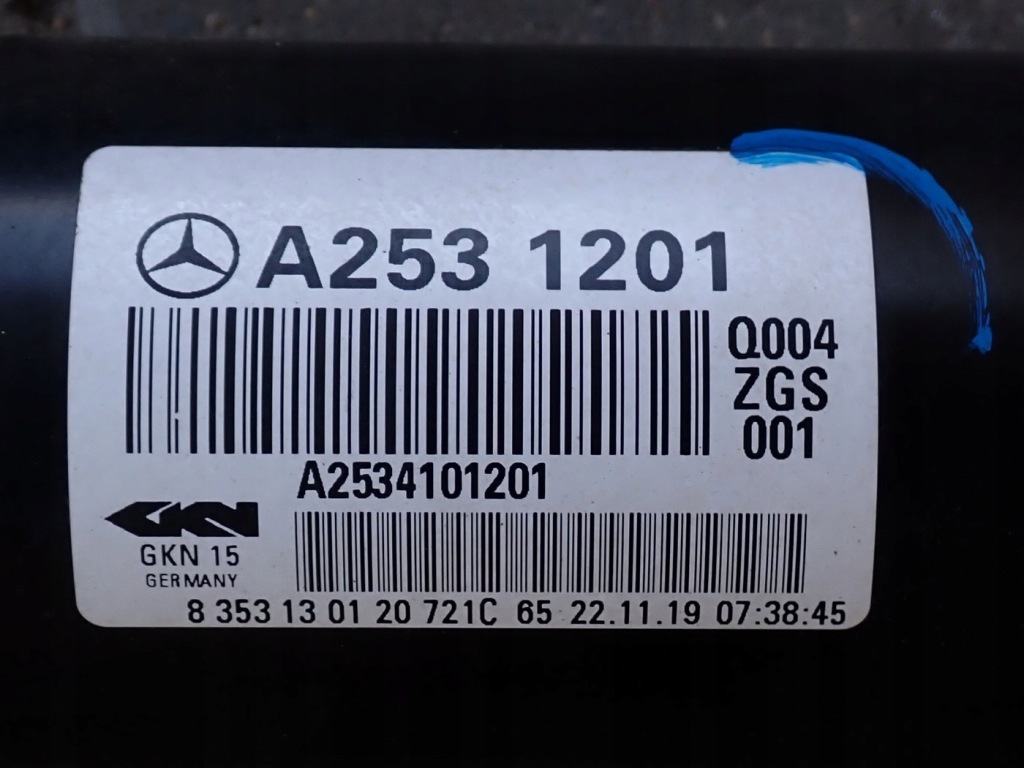 фото №8, Wał привідний оригінал mercedes glc x253 2.0 a2531201 2020r 2.0i 190kw