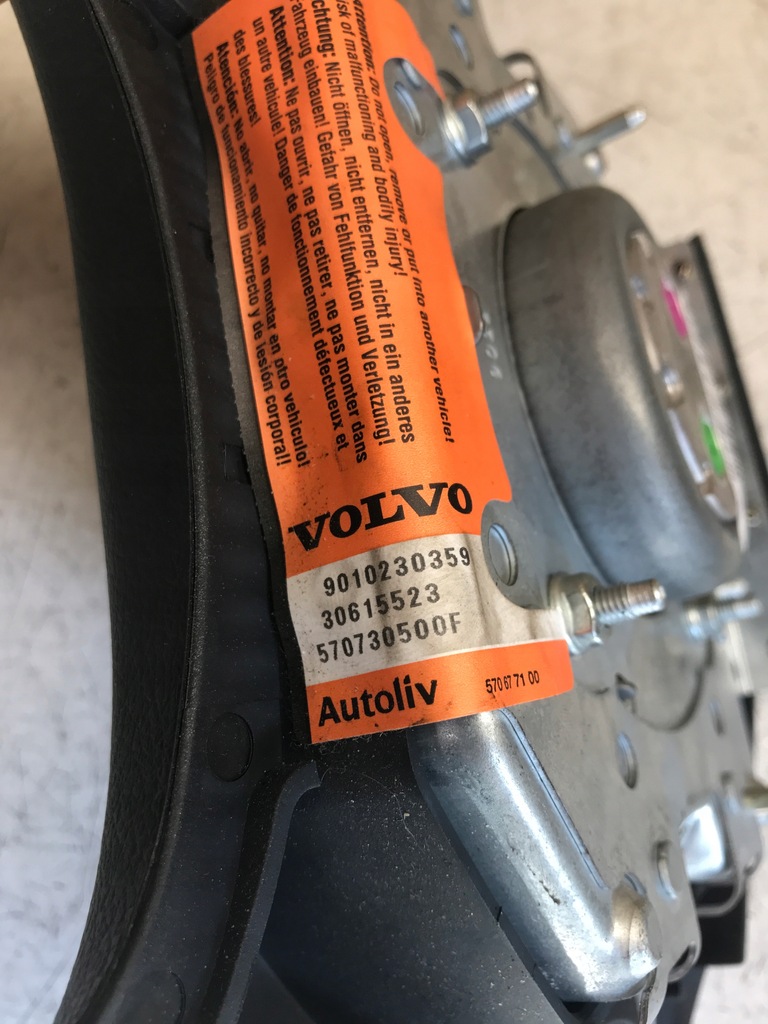 фото №5, Подушка подушка безопасности водителя volvo v40 30615523