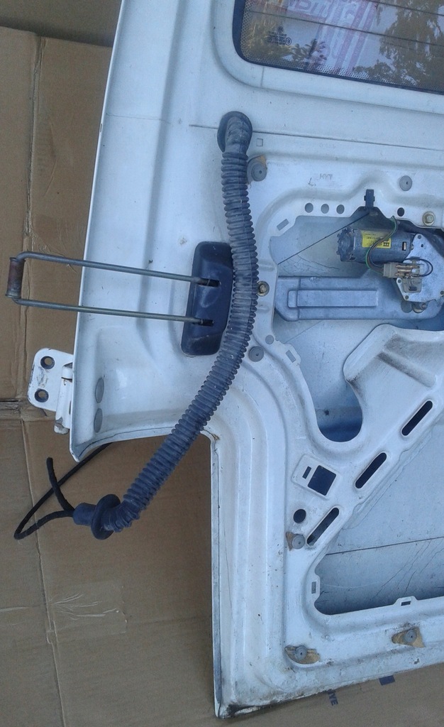 фото №16, Дверь правый задняя правое задние vw volkswagen transporter t4 высокий белый