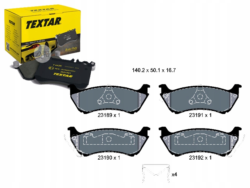 Купити Гальмівні колодки гальмівні mercedes задній w163 ml textar