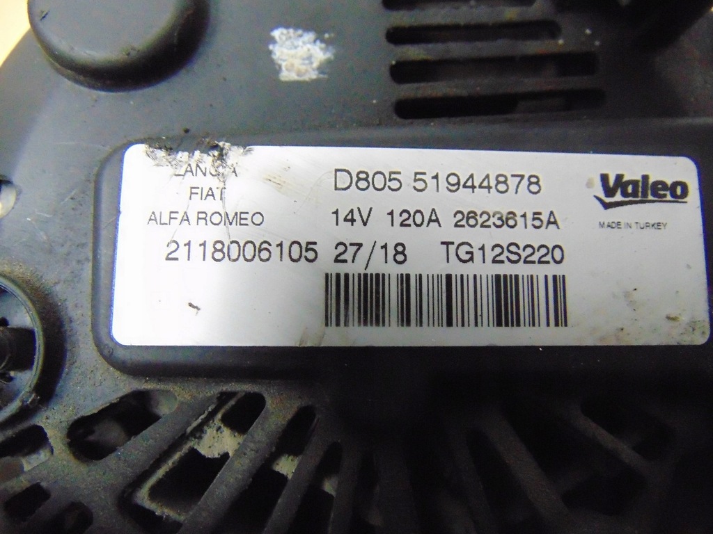 фото №11, Генератор opel combo d 1.3 cdti 51944878 120a