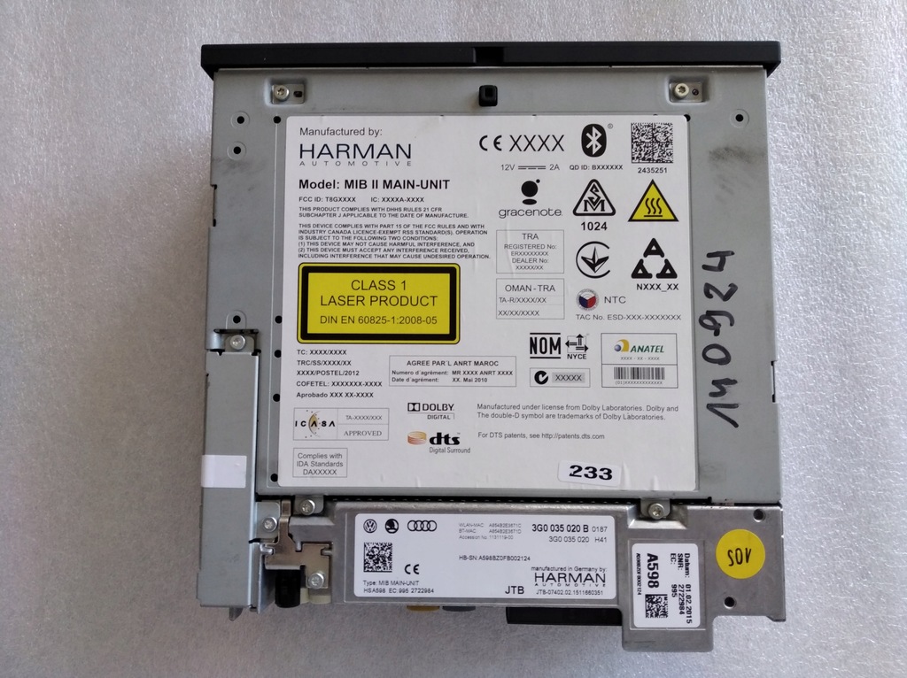 фото №11, 3g0035020b 5g0919606 блок navi екран радіо vw