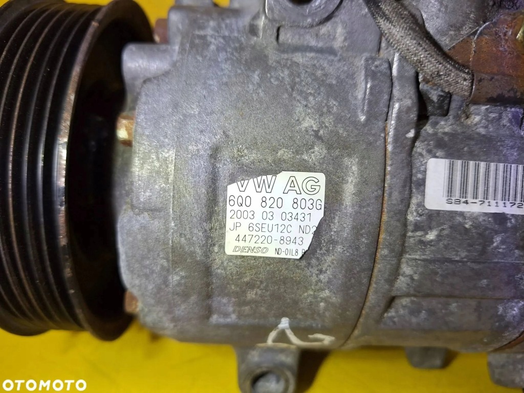 фото №10, Компрессор кондиционера компрессор vw polo iv 9n 1.2b 6q0820803g nr26