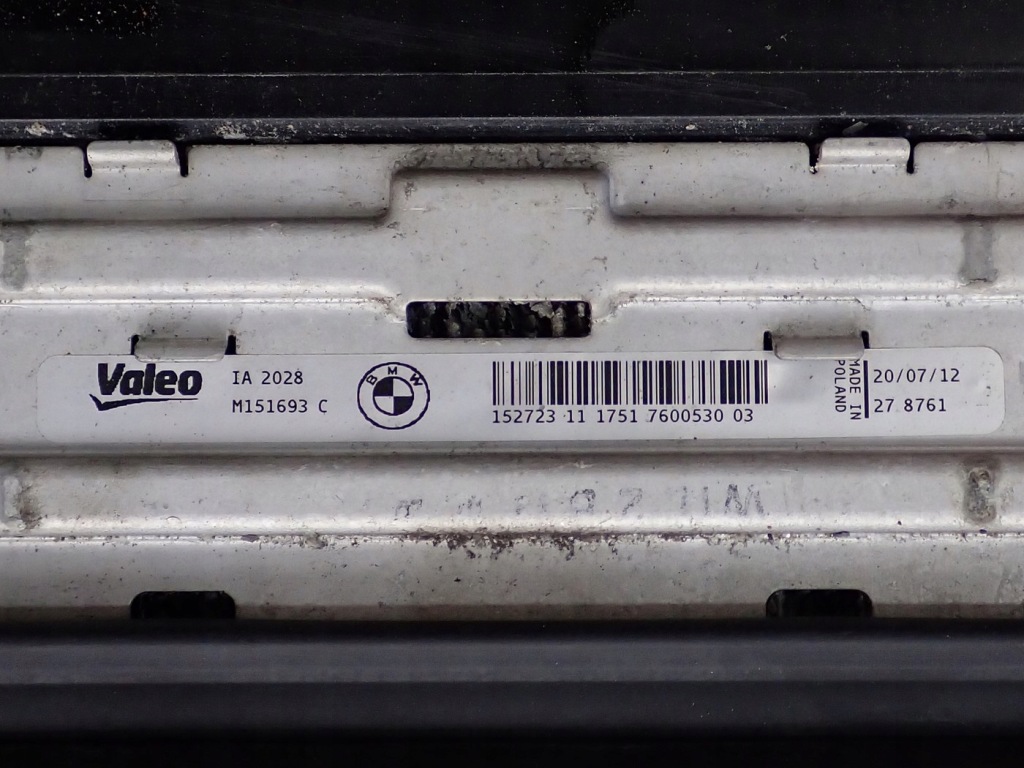 Комплект радіатор води кондиціонер вентилятор bmw 1 f20 1.6 75kw 12r Оригінал