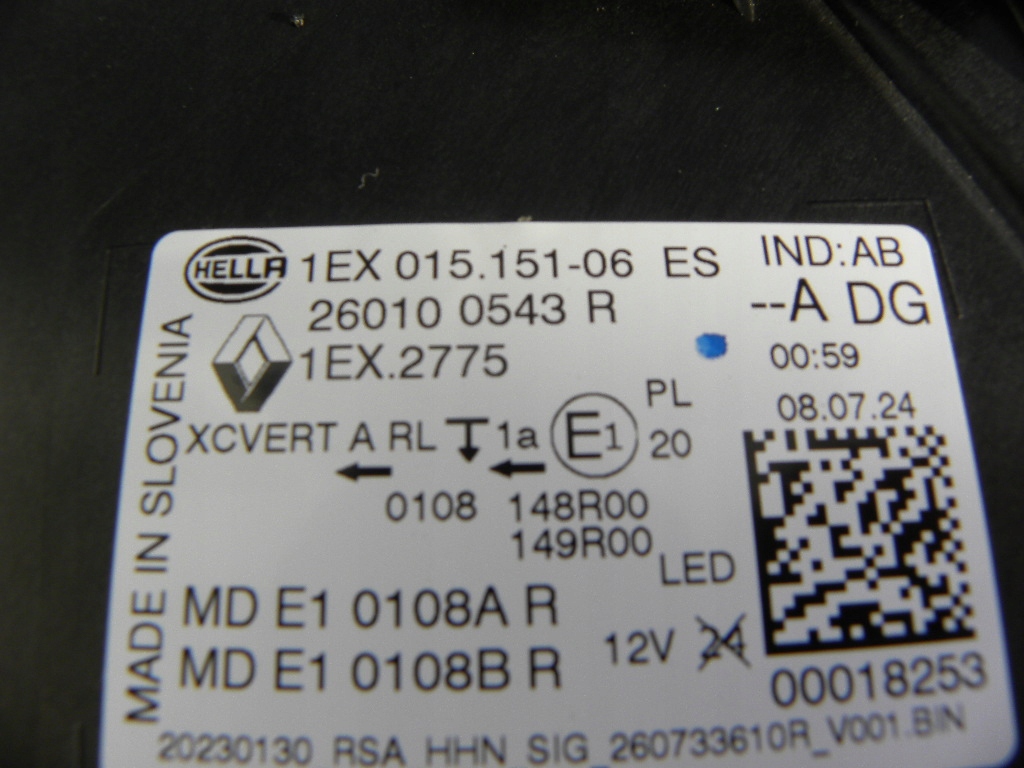 фото №5, Renault austral капот лампа full-led правая, бампер 2024 rok