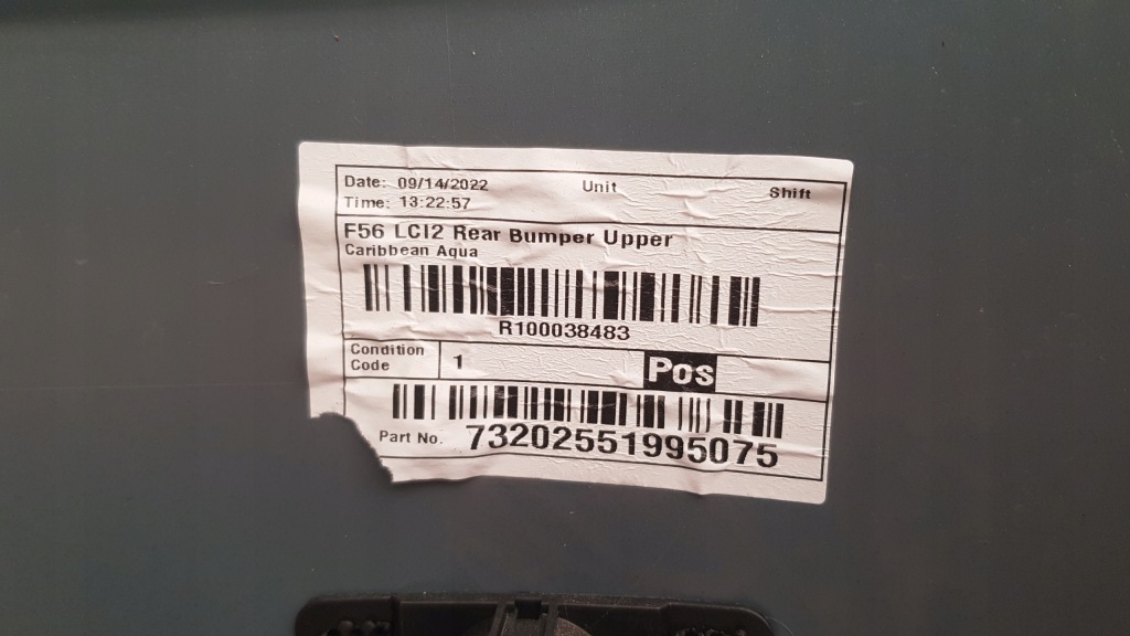 фото №9, Бампер задня задній mini cooper s f56 f57 lci lift pdc kompletny c2e w колір