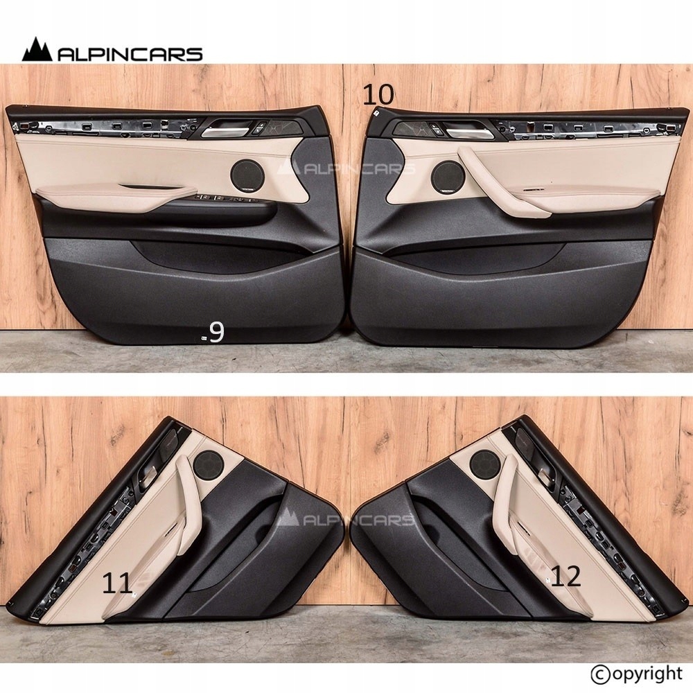 фото №8, Bmw f26 x4 обивка сиденья середина кожа oyster