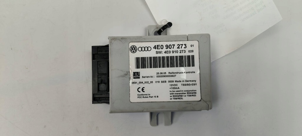 фото №1, Модуль 4e0907273 audi a8 d3