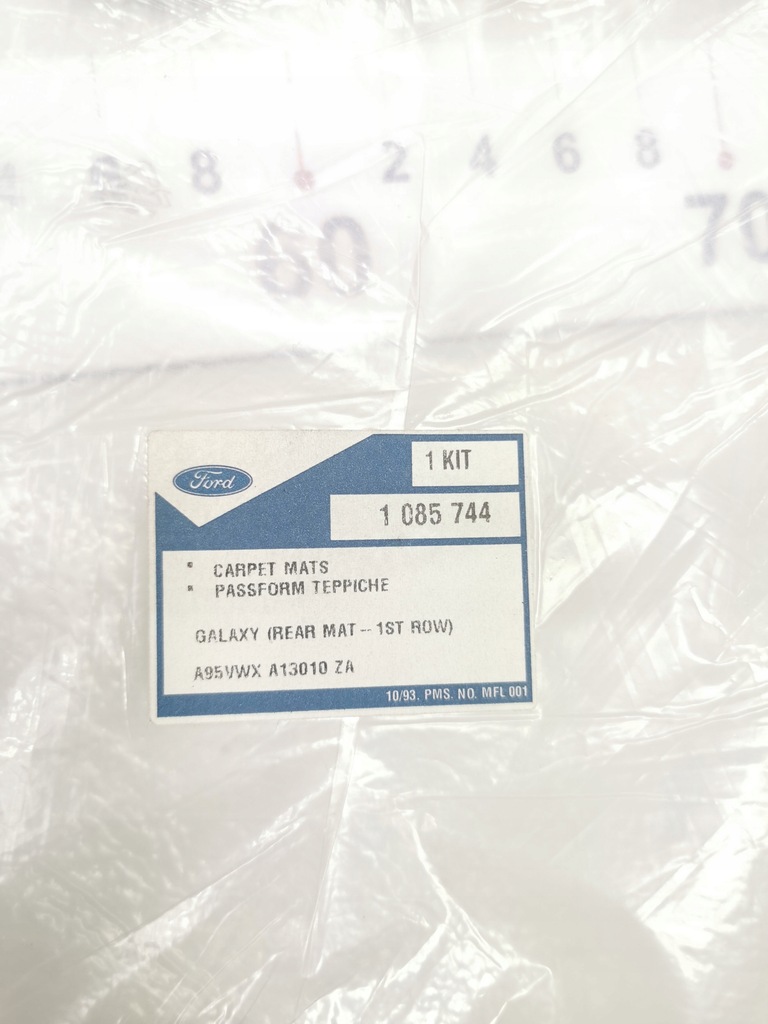 фото №7, Мат - підлога задня ford galaxy 1994-2000 vx оригінальний номер 1085744