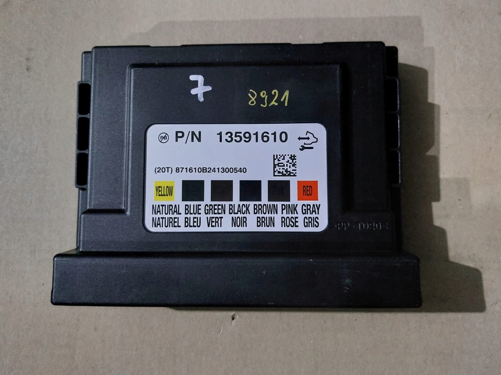 фото №1, Модуль комфорта bcm opel astra j iv 13591610 pin