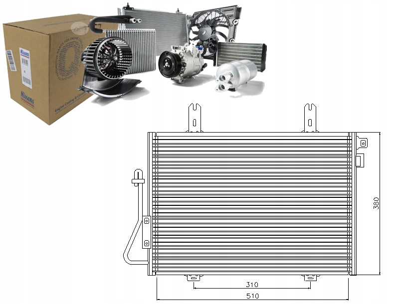 фото №1, Nissens конденсатор кондиціонера renault kangoo kang