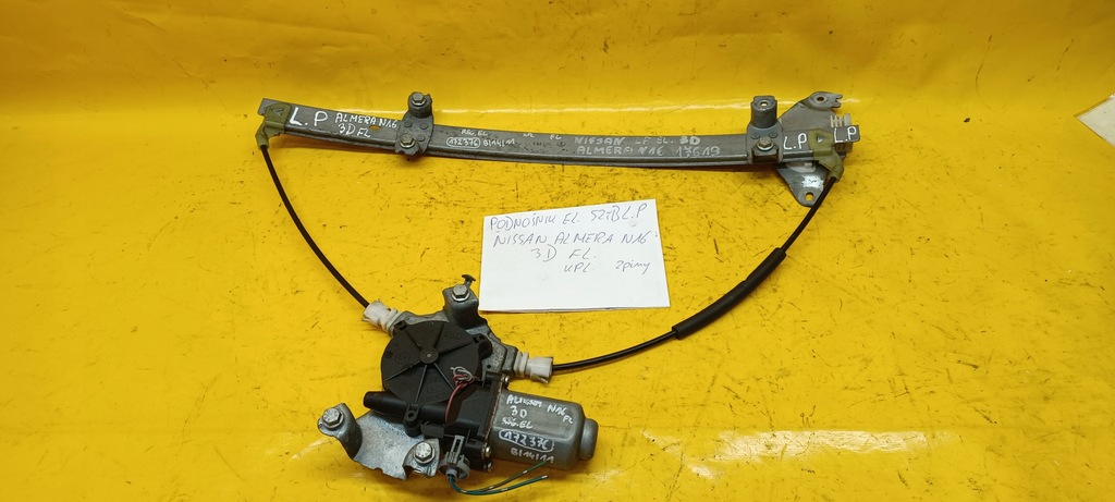 фото №3, Підйомник el.szyby лівий перед almera n16 3d 2контакти