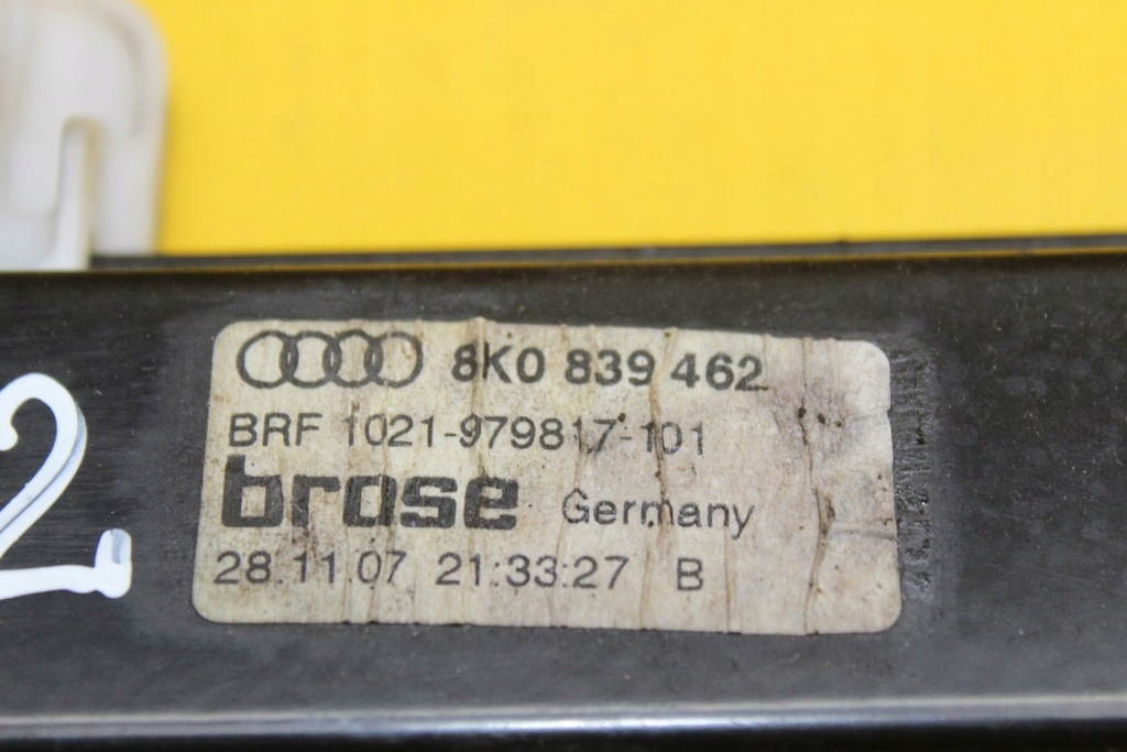 фото №6, Підйомник скло правий задня a4 b8 sedan 8k0839462