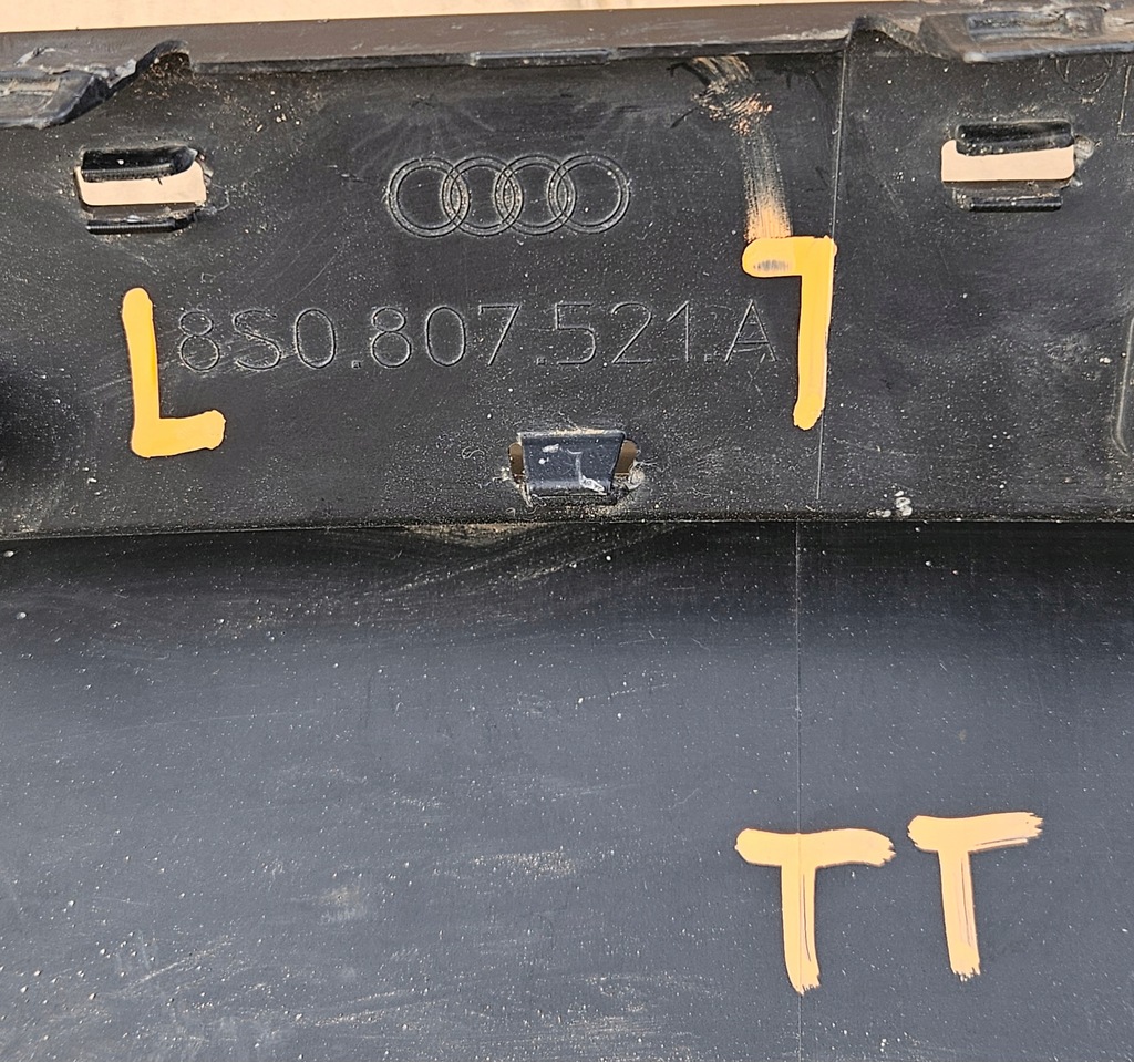 фото №7, Audi tt s-line диффузор бампера заднего 8s0807521a