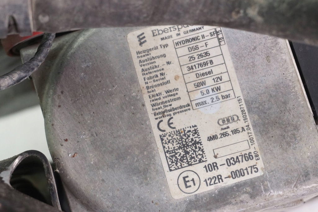 фото №8, Обігрівач стояночний webasto audi q7 4m0265081ac 4m0265105a