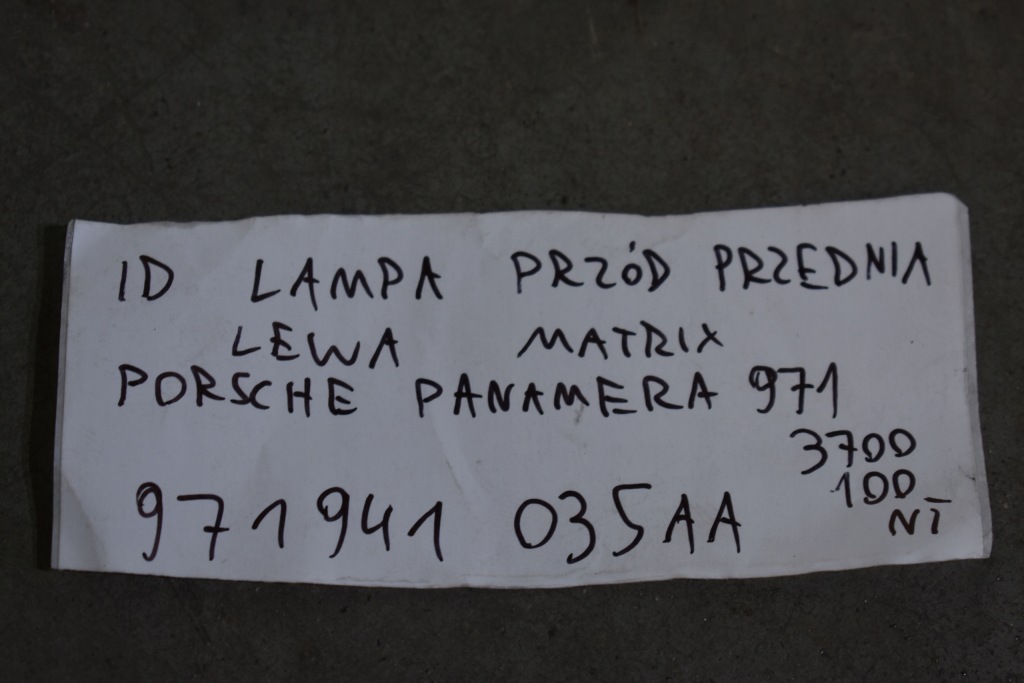 фото №8, Idealna kpl. лампа перед передняя левая matrix porsche panamera 971 1