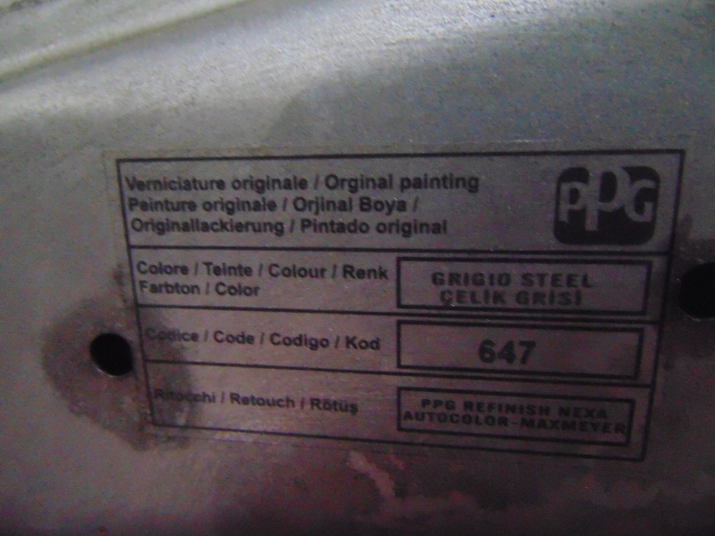 фото №11, Fiat albea дверь правое задняя задние 647