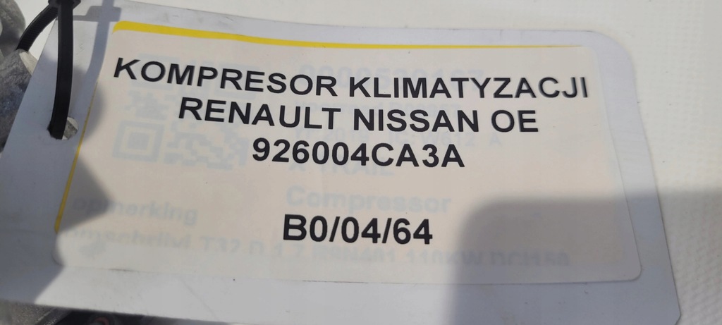 фото №7, Компрессор кондиционера renault nissan 926004ca3a