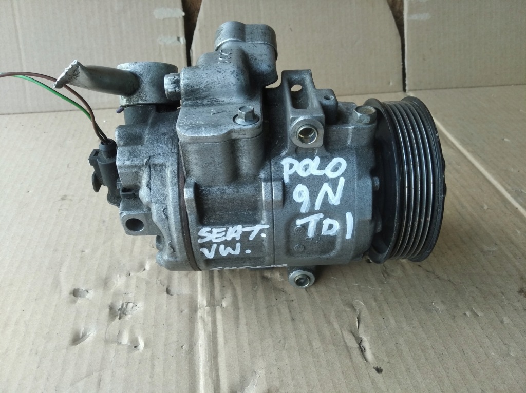 фото №6, Компрессор кондиционера компрессор vw polo 9n seat skoda tdi 6q0820803d