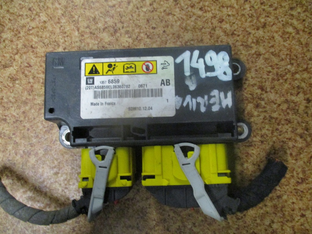 фото №1, Модуль датчик air bag opel meriva b 13576859
