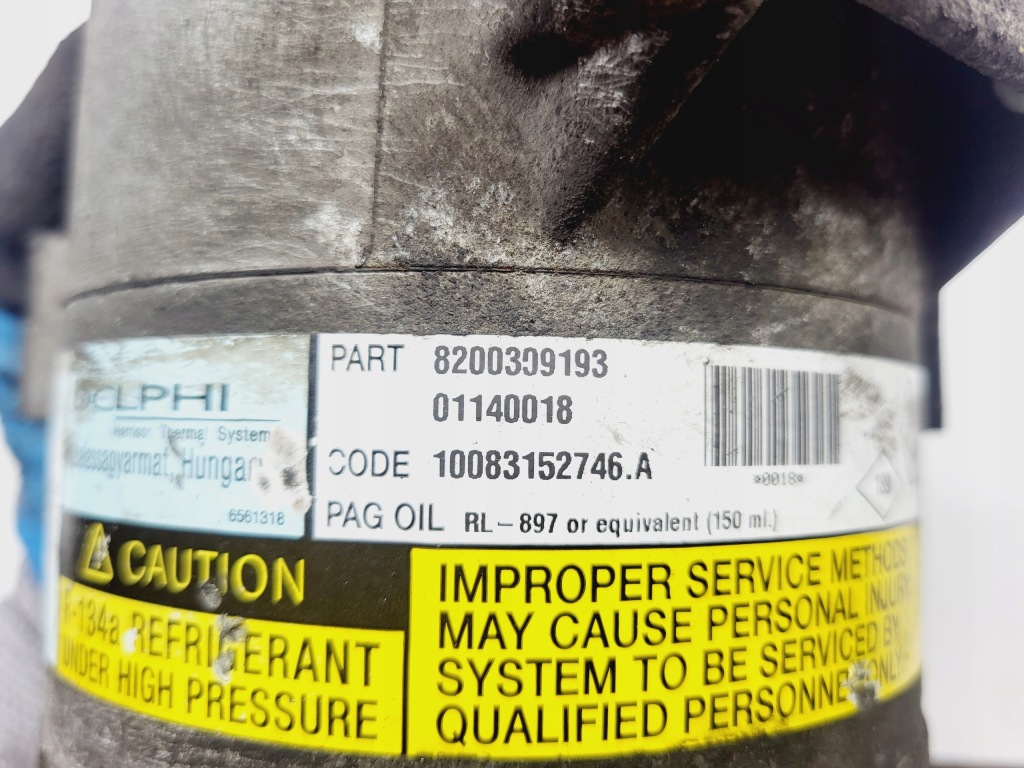 фото №6, Компрессор компрессор кондиционера renault scenic ii 1.9 dci 8200309193