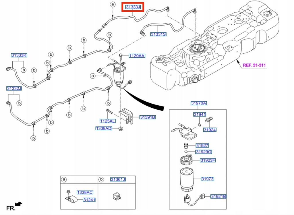 фото №10, Шланг паливний hyundai h350 31361-59100
