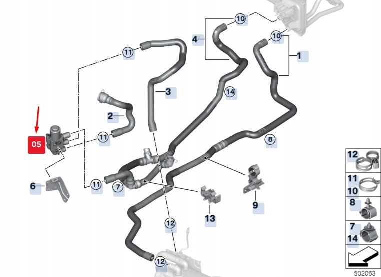 фото №1, Bmw 5 gran turismo f07 двигун перемикач клапан 64119890553