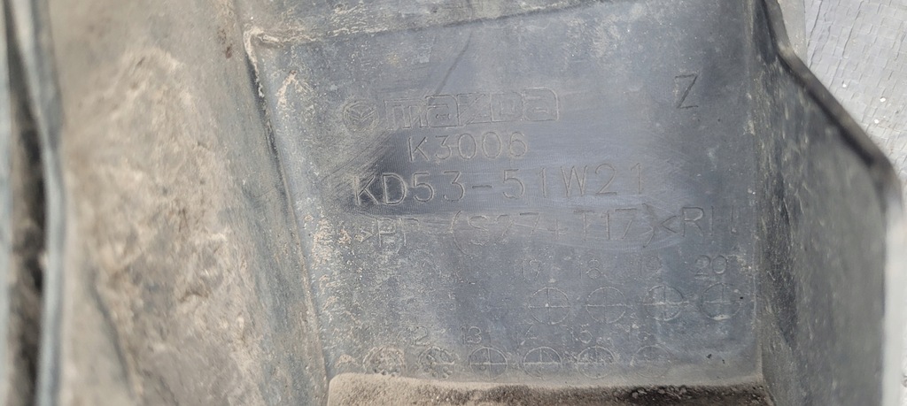 фото №12, Mazda cx5 12- молдинг na крыло правый перед