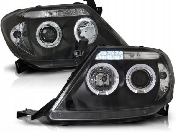 фото №1, Лампы p. do toyota hilux 05-11 angel eyes black