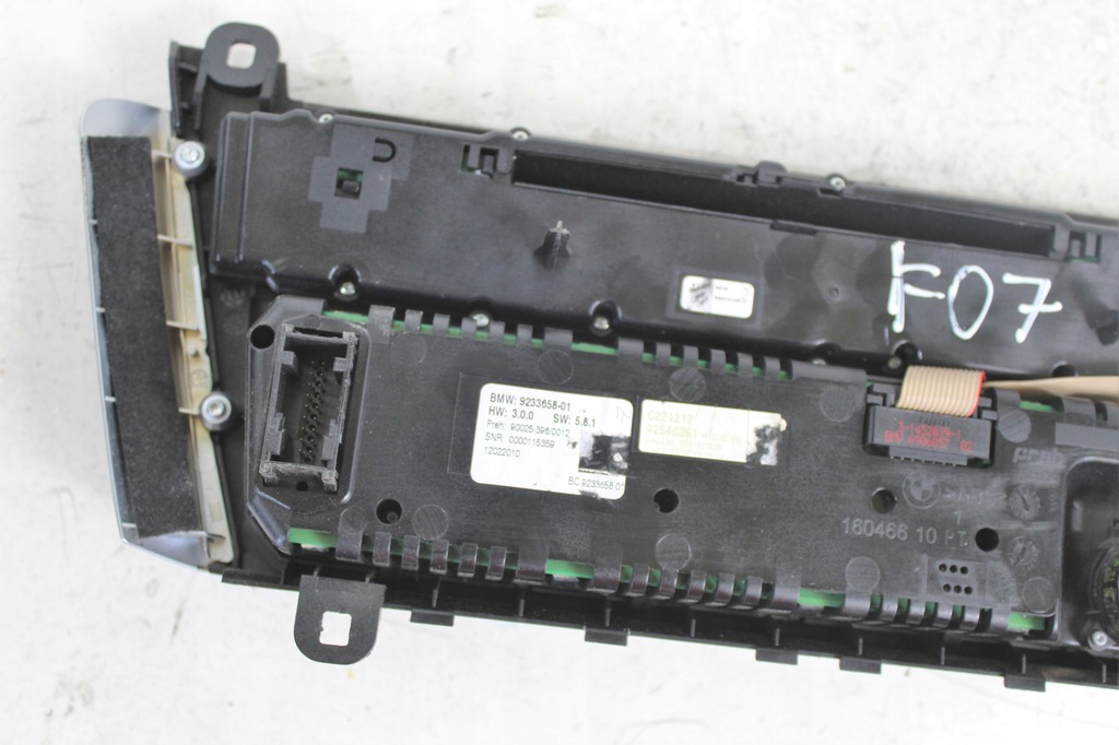 фото №7, Панель управление радио кондиционера bmw f07